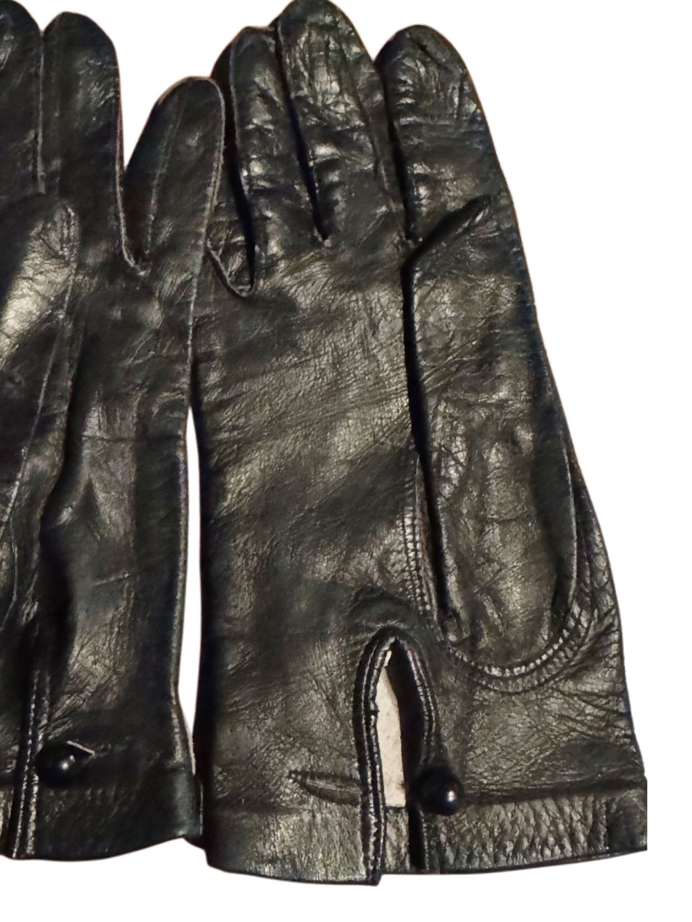 Vintage Women’s Genuine Leather Driving Gloves, Made in Italy - Circa 1940-1950 - Picture 6 of 10